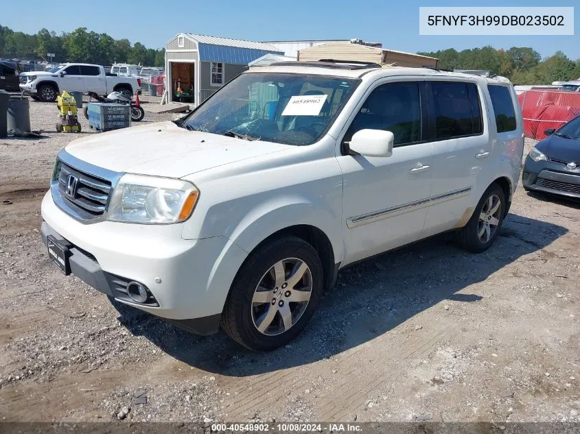 2013 Honda Pilot Touring VIN: 5FNYF3H99DB023502 Lot: 40548902