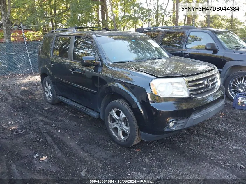 2013 Honda Pilot Ex VIN: 5FNYF3H47DB044384 Lot: 40561084