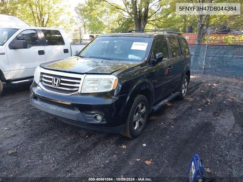 2013 Honda Pilot Ex VIN: 5FNYF3H47DB044384 Lot: 40561084