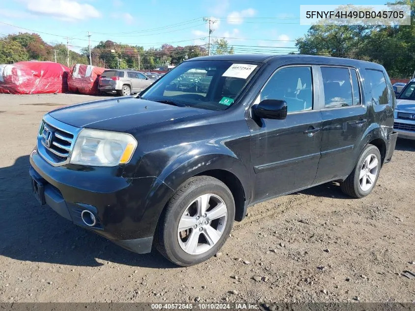 5FNYF4H49DB045705 2013 Honda Pilot Ex