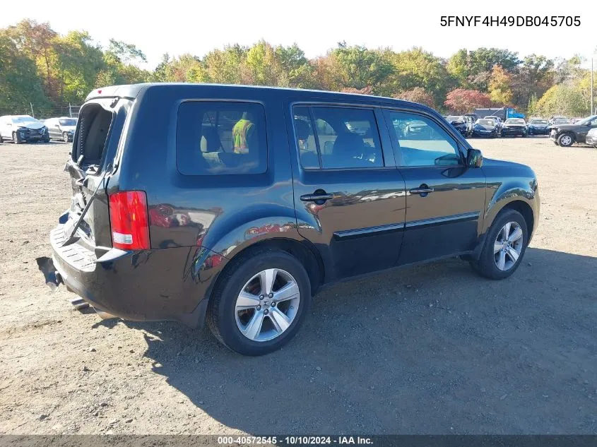 5FNYF4H49DB045705 2013 Honda Pilot Ex