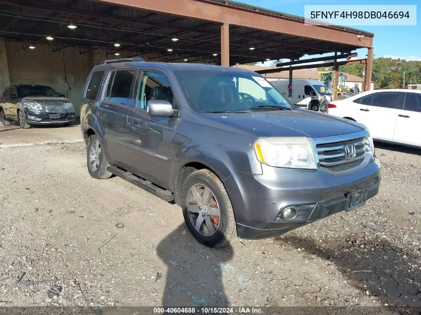 5FNYF4H98DB046694 2013 Honda Pilot Touring