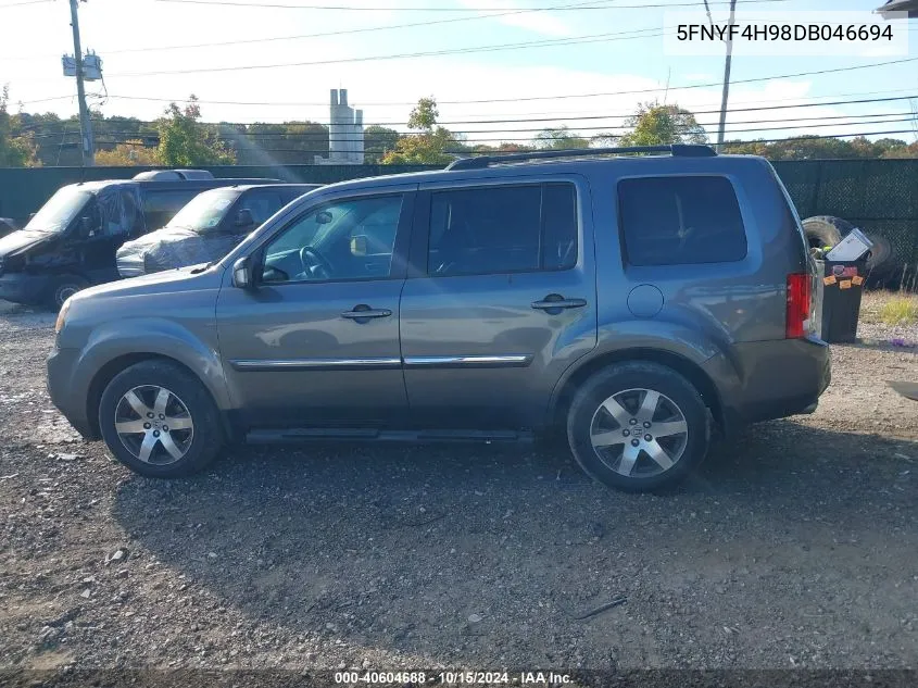 5FNYF4H98DB046694 2013 Honda Pilot Touring