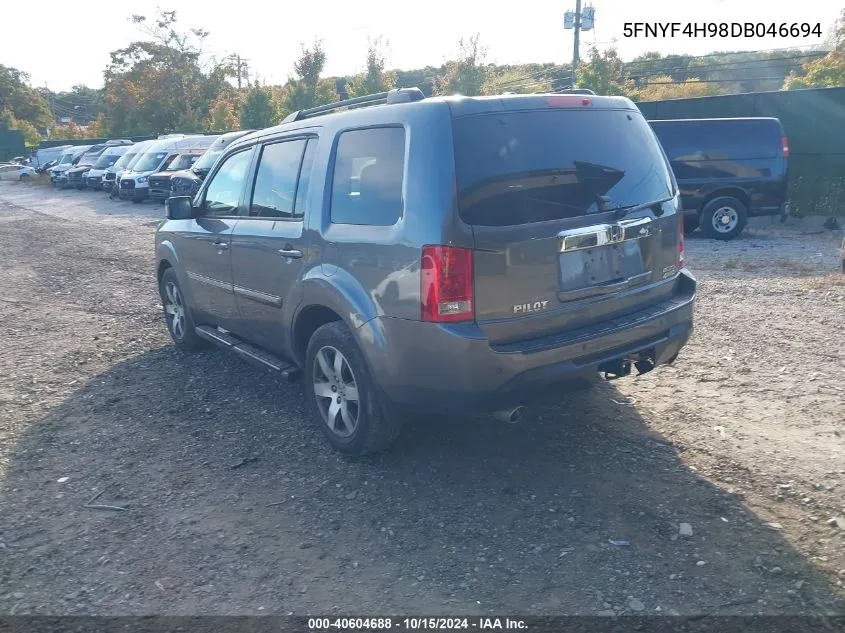 5FNYF4H98DB046694 2013 Honda Pilot Touring