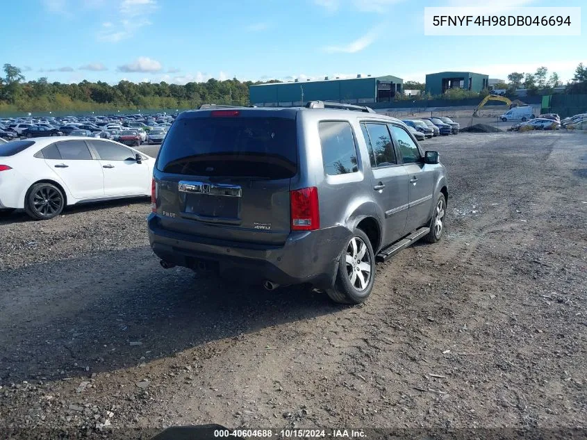 5FNYF4H98DB046694 2013 Honda Pilot Touring