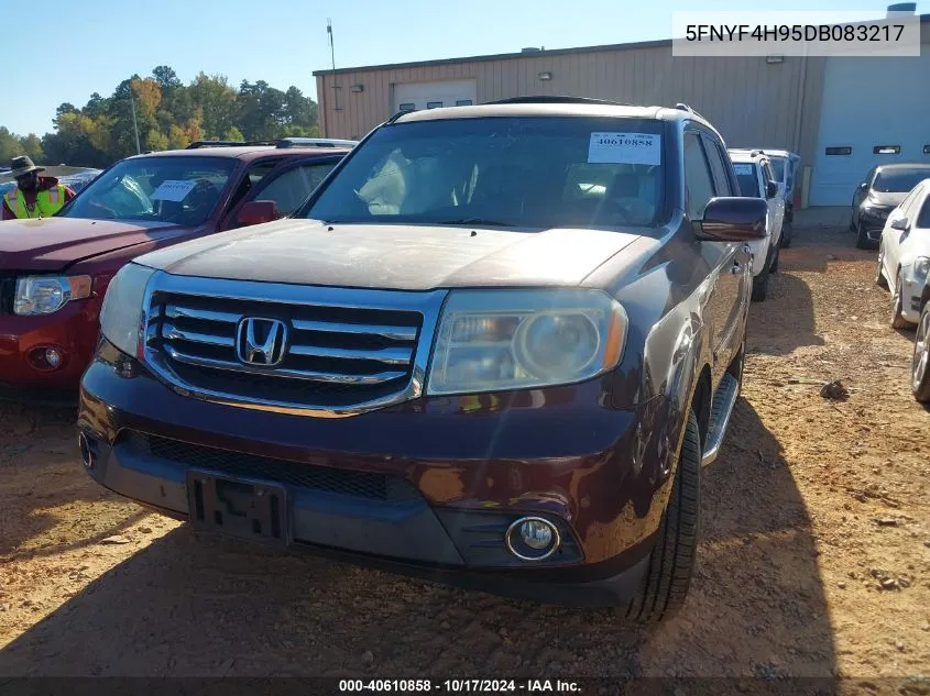 2013 Honda Pilot Touring VIN: 5FNYF4H95DB083217 Lot: 40610858