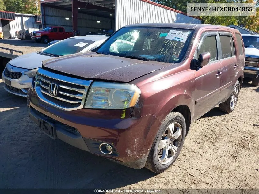 5FNYF4H6XDB044855 2013 Honda Pilot Ex-L