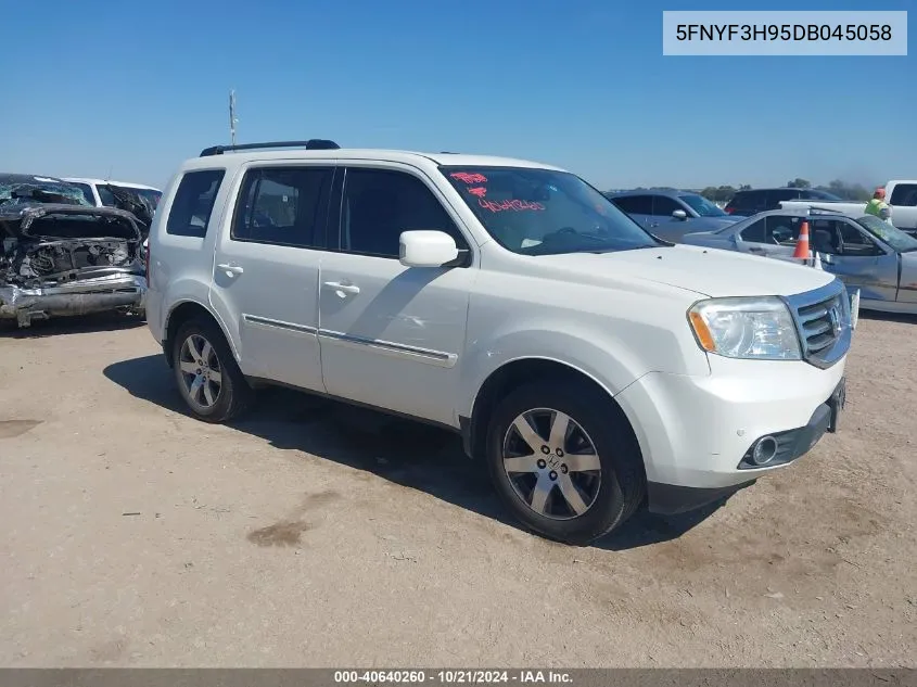 2013 Honda Pilot Touring VIN: 5FNYF3H95DB045058 Lot: 40640260