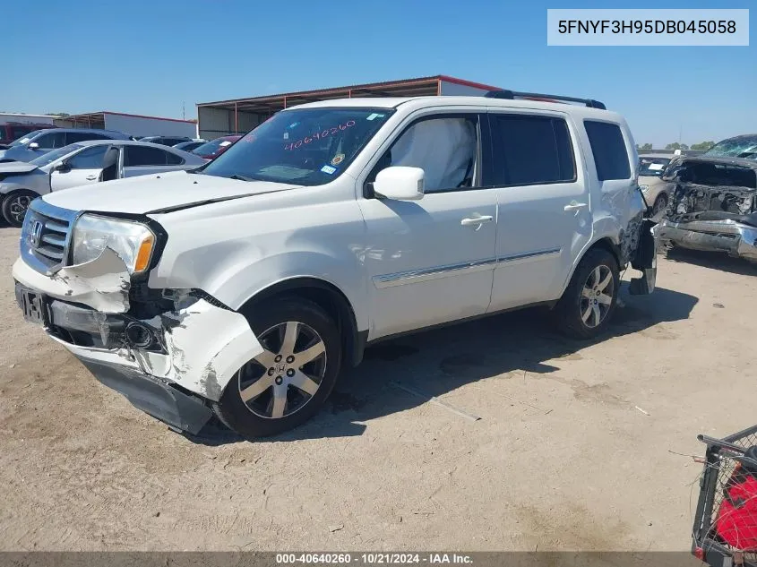 2013 Honda Pilot Touring VIN: 5FNYF3H95DB045058 Lot: 40640260