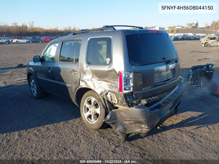 2013 Honda Pilot Ex-L VIN: 5FNYF4H56DB044150 Lot: 40655466