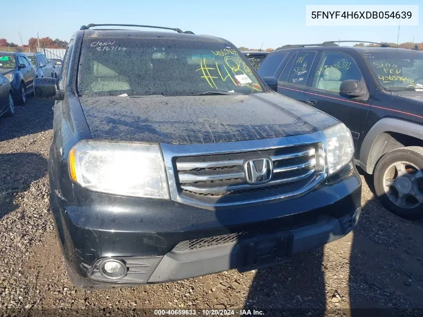 2013 Honda Pilot Ex-L VIN: 5FNYF4H6XDB054639 Lot: 40659633