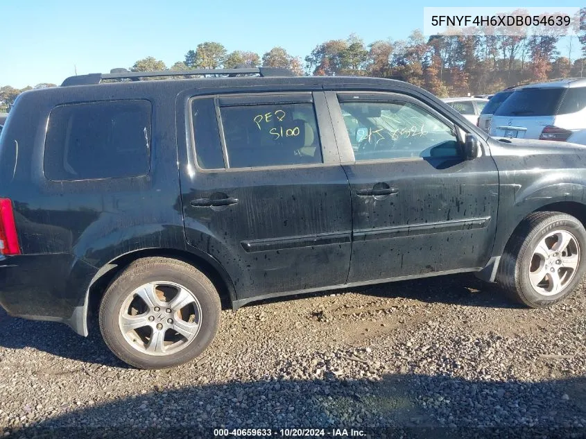 2013 Honda Pilot Ex-L VIN: 5FNYF4H6XDB054639 Lot: 40659633