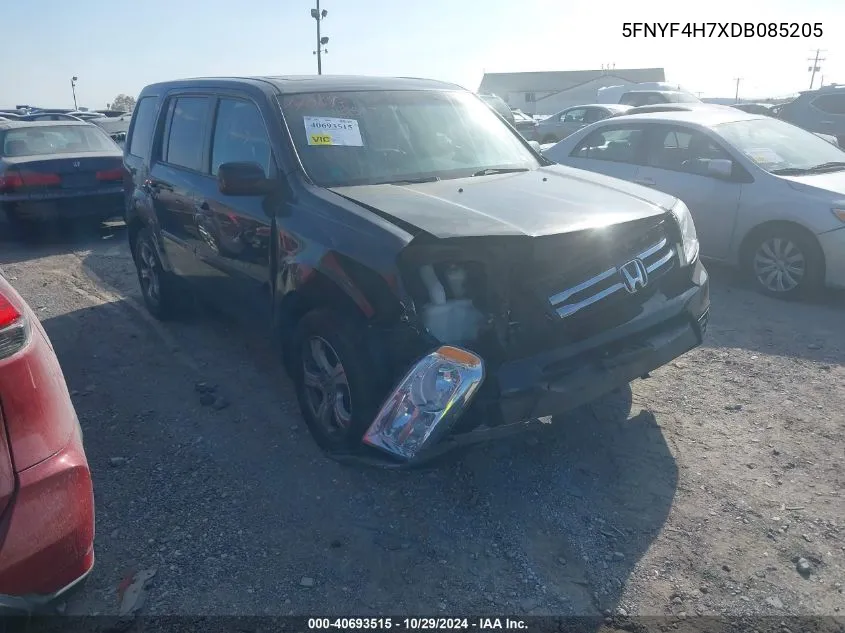 2013 Honda Pilot Ex-L VIN: 5FNYF4H7XDB085205 Lot: 40693515