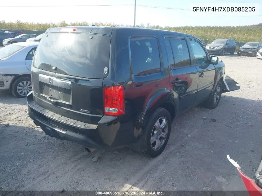 2013 Honda Pilot Ex-L VIN: 5FNYF4H7XDB085205 Lot: 40693515