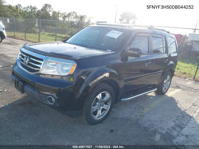 2013 Honda Pilot Ex-L VIN: 5FNYF3H50DB044252 Lot: 40817527