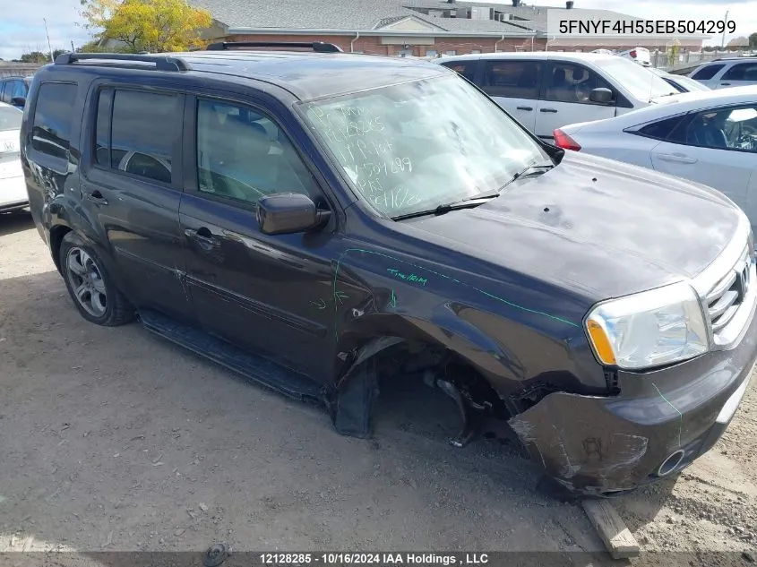 2014 Honda Pilot VIN: 5FNYF4H55EB504299 Lot: 12128285