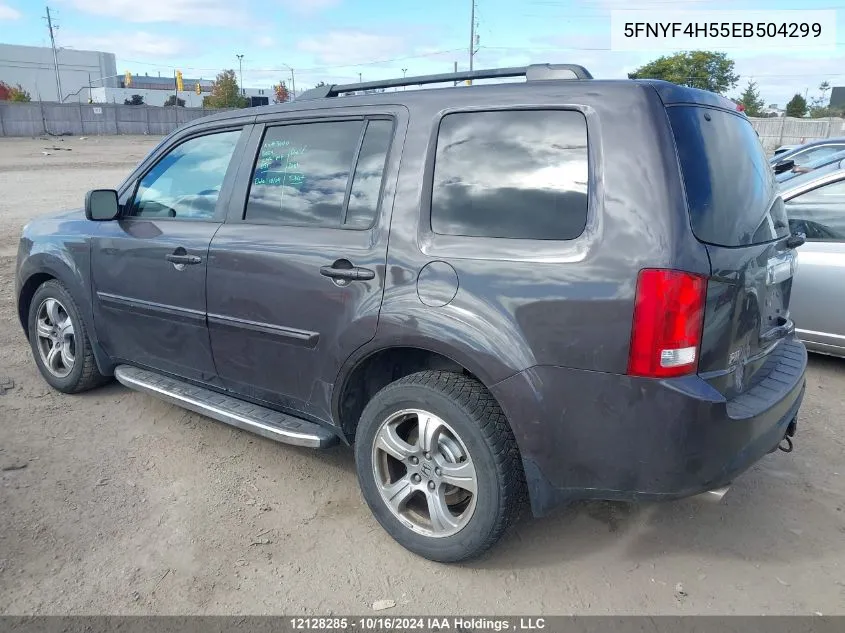 2014 Honda Pilot VIN: 5FNYF4H55EB504299 Lot: 12128285