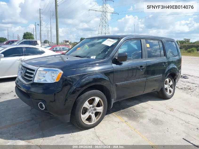 2014 Honda Pilot Ex VIN: 5FNYF3H49EB014076 Lot: 39530245