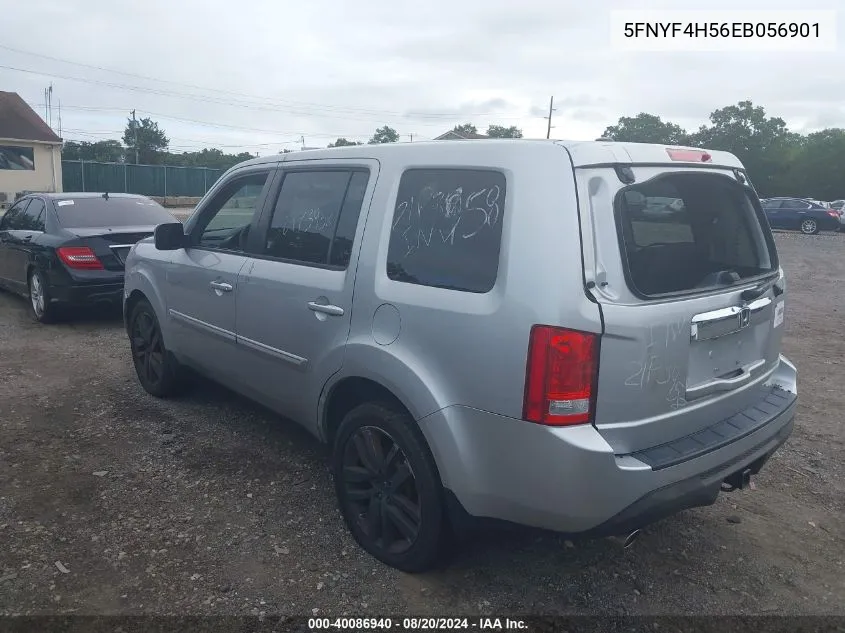 2014 Honda Pilot Ex-L VIN: 5FNYF4H56EB056901 Lot: 40086940