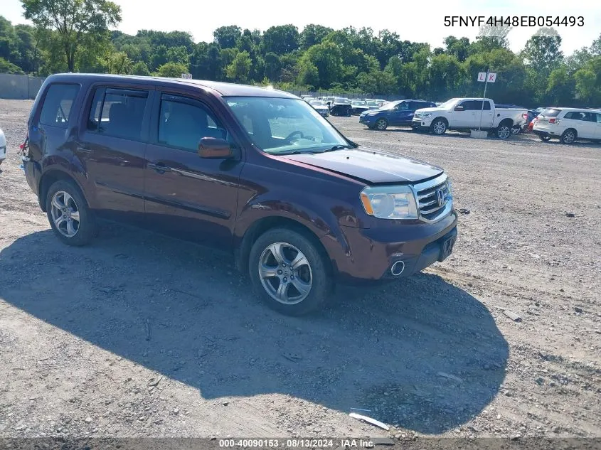 5FNYF4H48EB054493 2014 Honda Pilot Ex