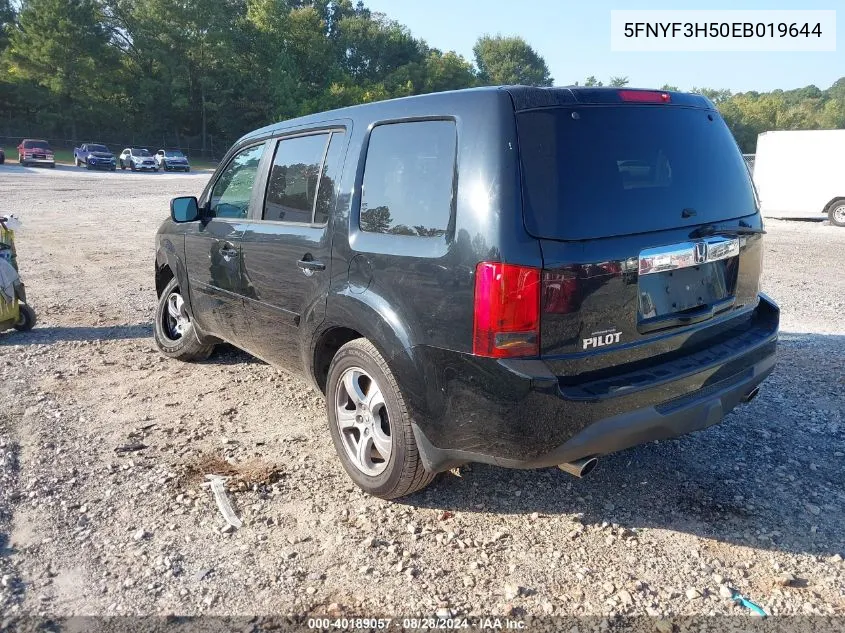 2014 Honda Pilot Ex-L VIN: 5FNYF3H50EB019644 Lot: 40189057