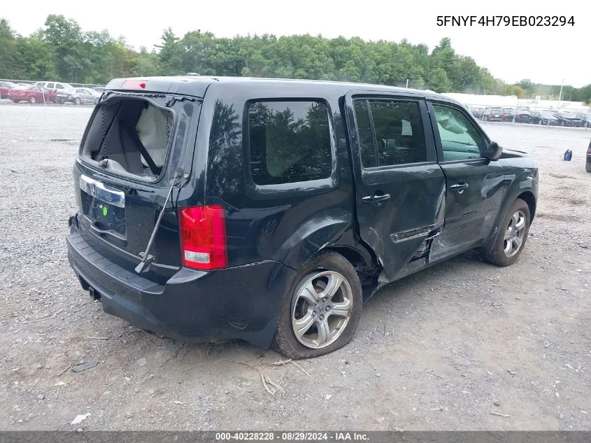 2014 Honda Pilot Ex-L VIN: 5FNYF4H79EB023294 Lot: 40228228