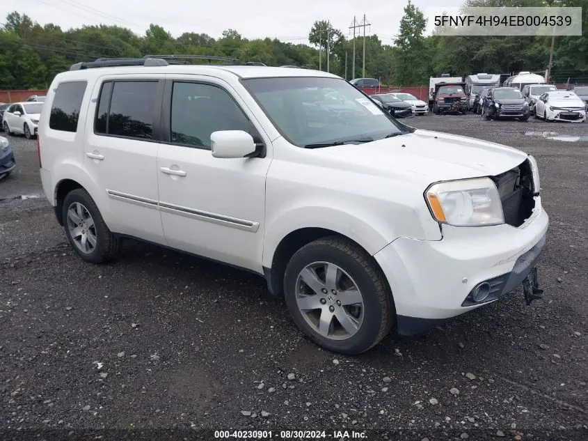 2014 Honda Pilot Touring VIN: 5FNYF4H94EB004539 Lot: 40230901