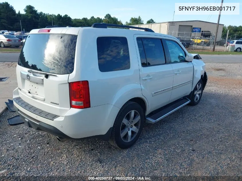 2014 Honda Pilot Touring VIN: 5FNYF3H96EB001717 Lot: 40250737