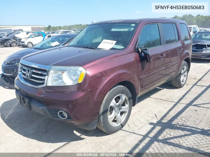 2014 Honda Pilot Ex-L VIN: 5FNYF4H53EB050683 Lot: 40349328