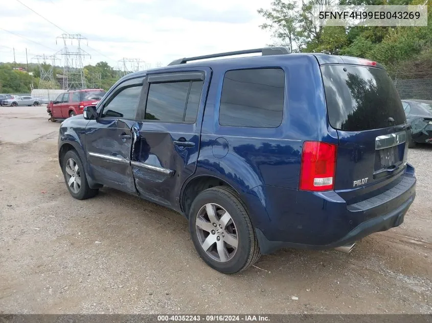 2014 Honda Pilot Touring VIN: 5FNYF4H99EB043269 Lot: 40352243