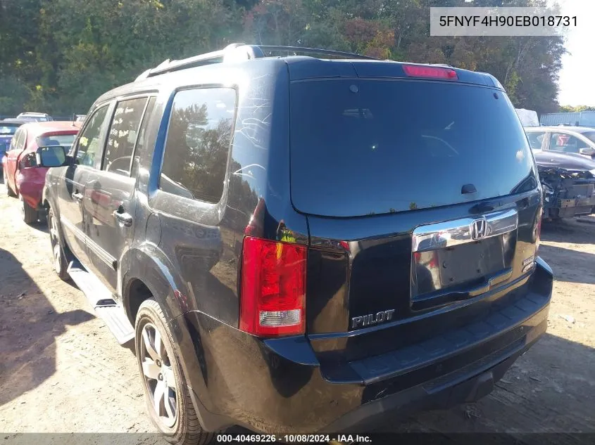 5FNYF4H90EB018731 2014 Honda Pilot Touring