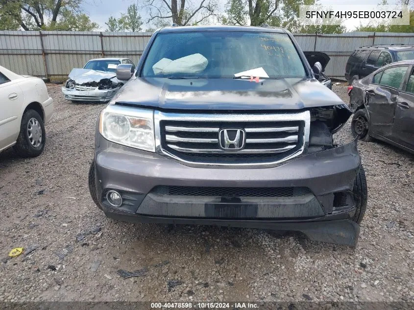 5FNYF4H95EB003724 2014 Honda Pilot Touring