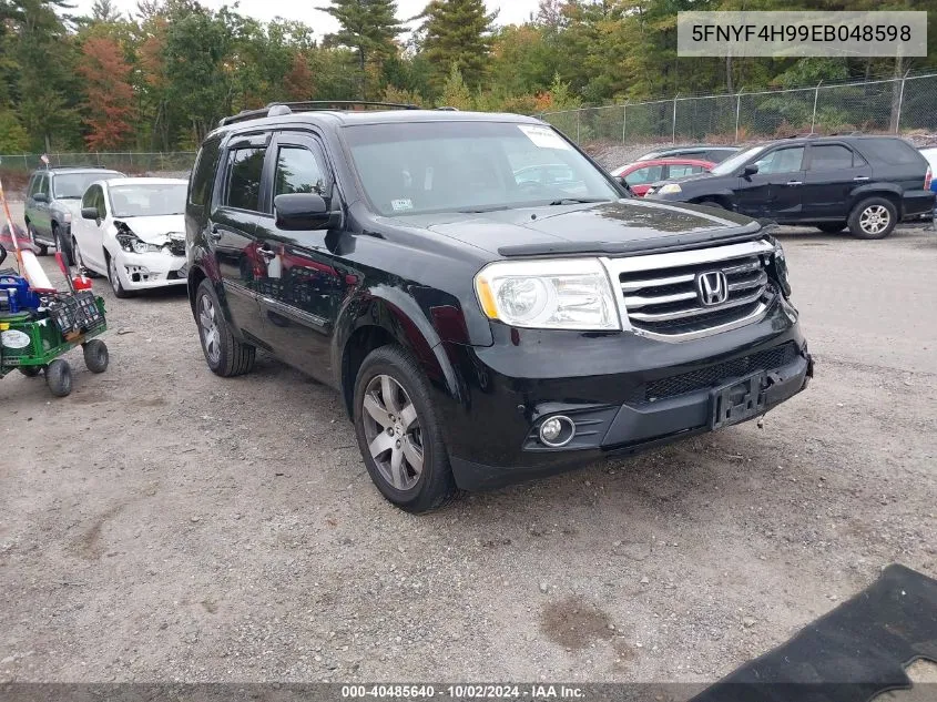 2014 Honda Pilot Touring VIN: 5FNYF4H99EB048598 Lot: 40485640