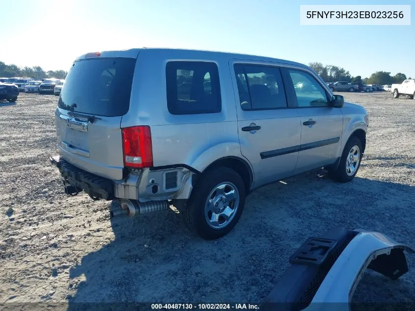 5FNYF3H23EB023256 2014 Honda Pilot Lx