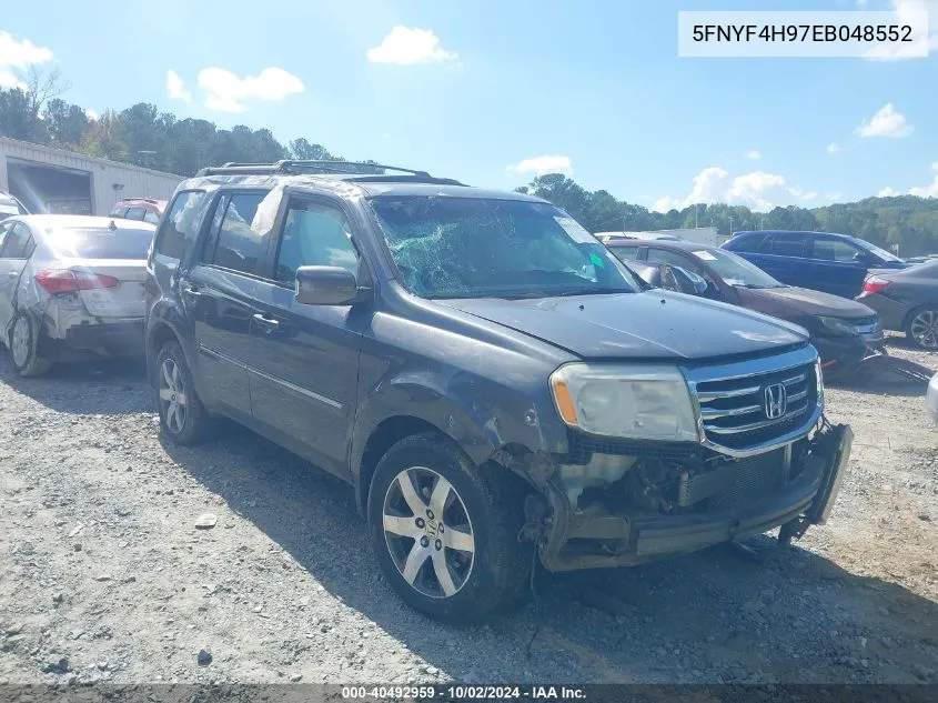 2014 Honda Pilot Touring VIN: 5FNYF4H97EB048552 Lot: 40492959