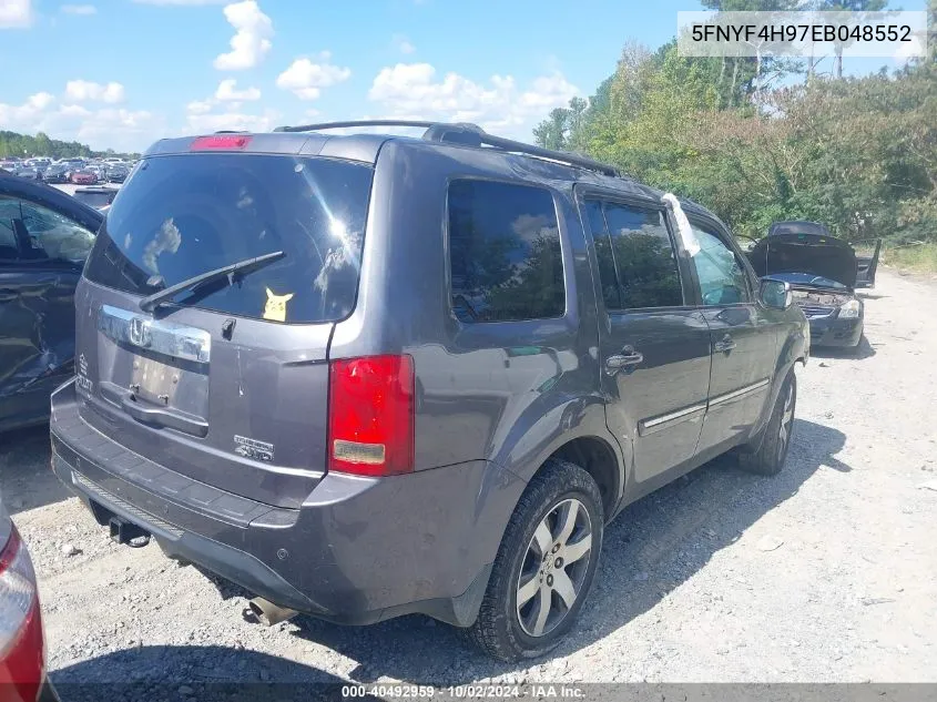 2014 Honda Pilot Touring VIN: 5FNYF4H97EB048552 Lot: 40492959