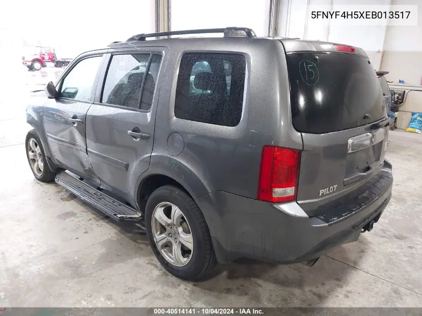 5FNYF4H5XEB013517 2014 Honda Pilot Ex-L