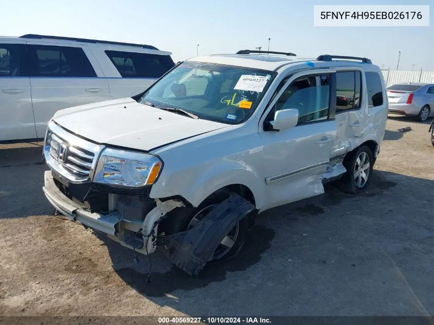 2014 Honda Pilot Touring VIN: 5FNYF4H95EB026176 Lot: 40569227