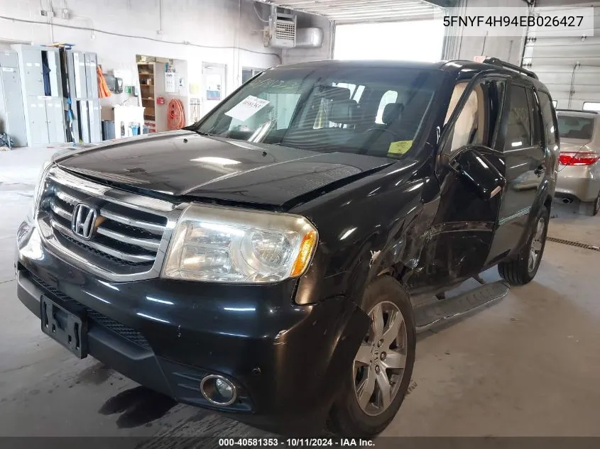 5FNYF4H94EB026427 2014 Honda Pilot Touring