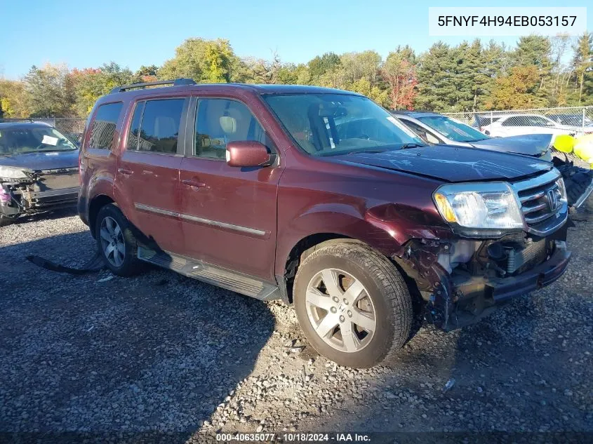 2014 Honda Pilot Touring VIN: 5FNYF4H94EB053157 Lot: 40635077