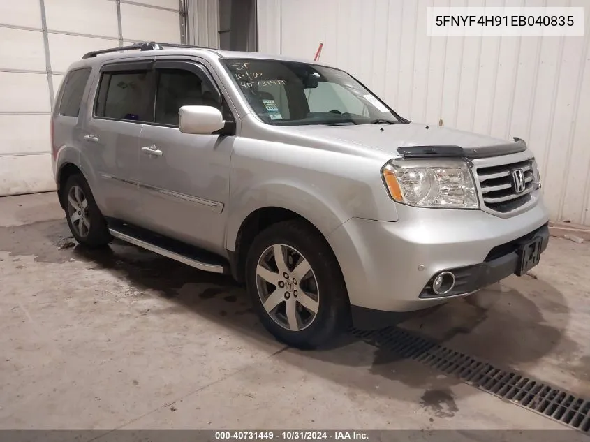 2014 Honda Pilot Touring VIN: 5FNYF4H91EB040835 Lot: 40731449