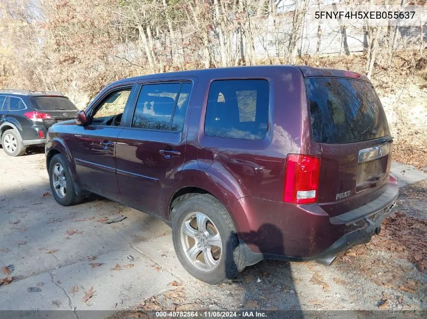 2014 Honda Pilot Ex-L VIN: 5FNYF4H5XEB055637 Lot: 40782564