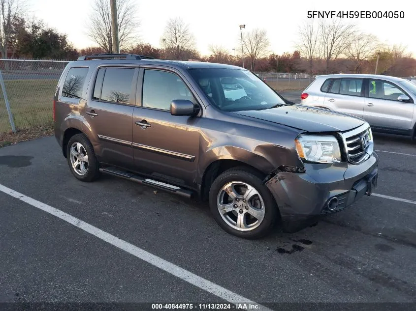 2014 Honda Pilot Ex-L VIN: 5FNYF4H59EB004050 Lot: 40844975