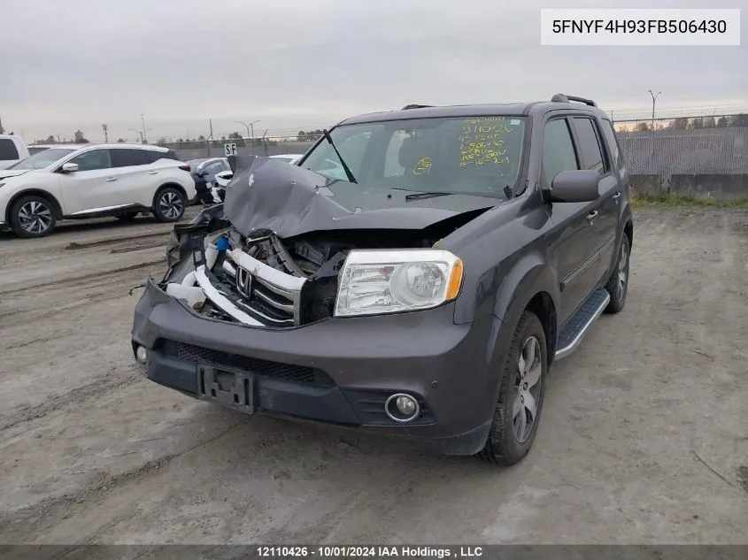 5FNYF4H93FB506430 2015 Honda Pilot Touring