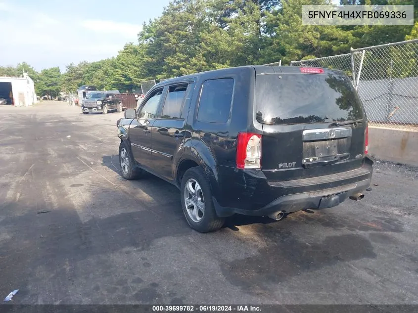 2015 Honda Pilot Ex VIN: 5FNYF4H4XFB069336 Lot: 39699782