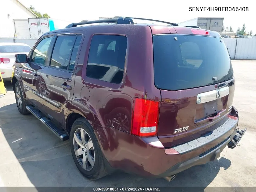 5FNYF4H90FB066408 2015 Honda Pilot Touring