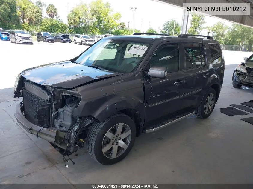 5FNYF3H98FB010212 2015 Honda Pilot Touring