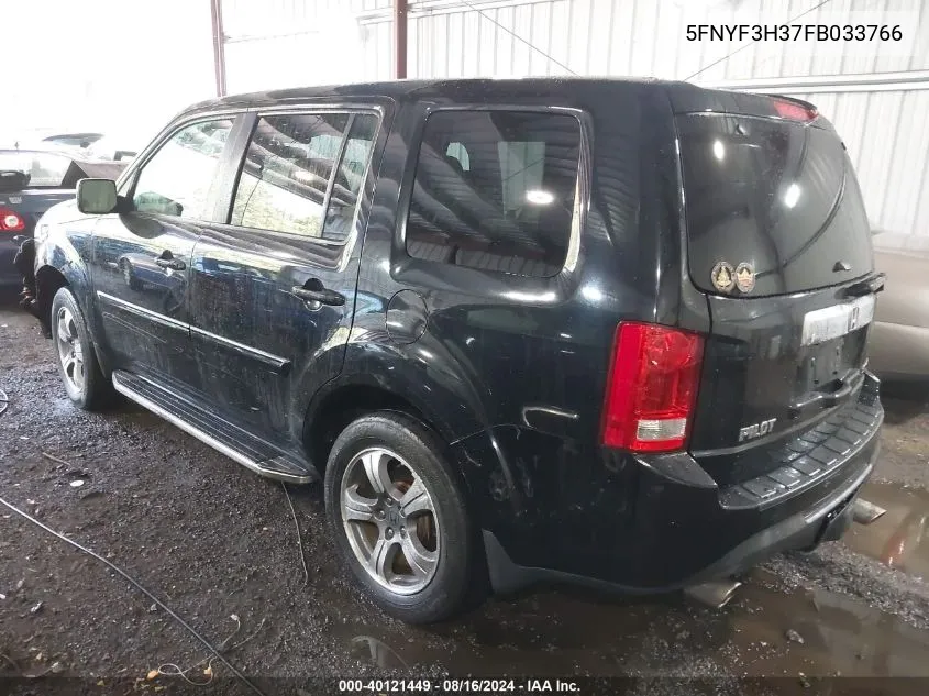 5FNYF3H37FB033766 2015 Honda Pilot Se