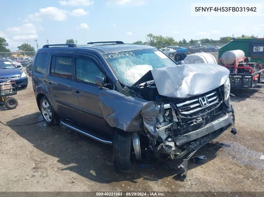 5FNYF4H53FB031942 2015 Honda Pilot Ex-L