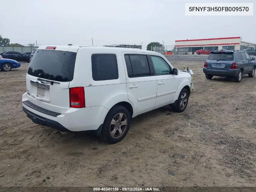 2015 Honda Pilot Ex-L VIN: 5FNYF3H50FB009570 Lot: 40341156